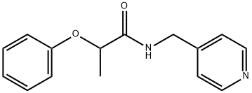 2-phenoxy-N-(pyridin-4-ylmethyl)propanamide Struktur