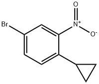 Benzene, 4-bromo-1-cyclopropyl-2-nitro- Struktur