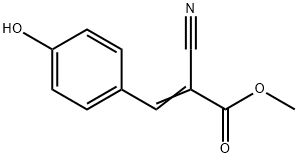 2-Propenoic acid, 2-cyano-3-(4-hydroxyphenyl)-, methyl ester Struktur