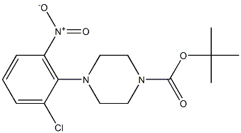 1-Boc-4-(2-chloro-6-nitrophenyl)piperazine Struktur