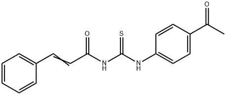 N-{[(4-acetylphenyl)amino]carbonothioyl}-3-phenylacrylamide Struktur