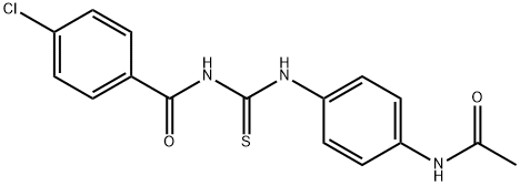 N-({[4-(acetylamino)phenyl]amino}carbonothioyl)-4-chlorobenzamide Struktur