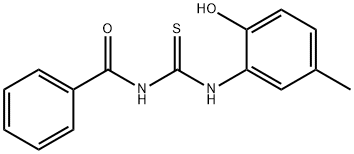 1-Benzoyl-3-(2-hydroxy-5-methylphenyl)thiourea Struktur