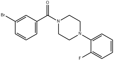 (3-bromophenyl)[4-(2-fluorophenyl)piperazin-1-yl]methanone Struktur