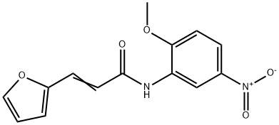 3-(2-furyl)-N-(2-methoxy-5-nitrophenyl)acrylamide Struktur