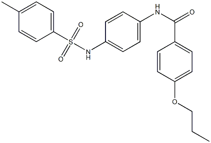 N-[4-[(4-methylphenyl)sulfonylamino]phenyl]-4-propoxybenzamide Struktur