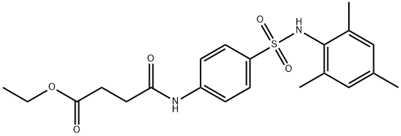 ethyl 4-({4-[(mesitylamino)sulfonyl]phenyl}amino)-4-oxobutanoate Struktur