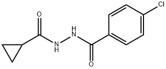 4-chloro-N'-(cyclopropylcarbonyl)benzohydrazide Struktur