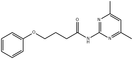 N-(4,6-dimethylpyrimidin-2-yl)-4-phenoxybutanamide Struktur