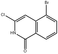 5-bromo-3-chloro-1,2-dihydroisoquinolin-1-one Struktur