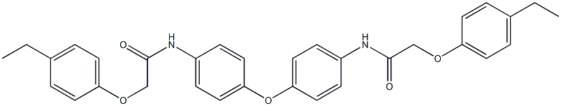 N,N'-[oxybis(4,1-phenylene)]bis[2-(4-ethylphenoxy)acetamide] Struktur