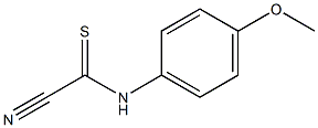 Carbonocyanidothioicamide, N-(4-methoxyphenyl)- Struktur