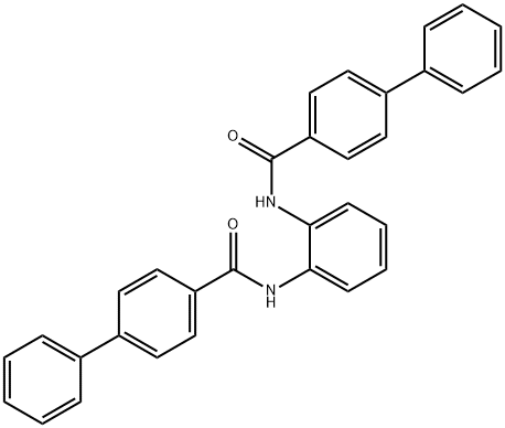 N,N'-1,2-phenylenedi(4-biphenylcarboxamide) Struktur