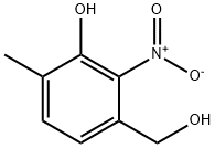 3-Hydroxymethyl-6-methyl-2-nitro-phenol Struktur