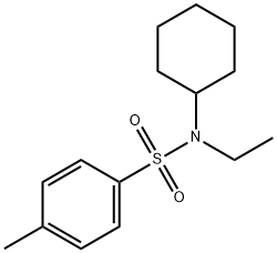 N-cyclohexyl-N-ethyl-4-methylbenzenesulfonamide Struktur