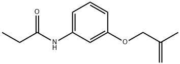 N-{3-[(2-methyl-2-propen-1-yl)oxy]phenyl}propanamide Struktur