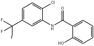 Benzamide, N-[2-chloro-5-(trifluoromethyl)phenyl]-2-hydroxy- Struktur