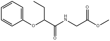 methyl N-(2-phenoxybutanoyl)glycinate Struktur