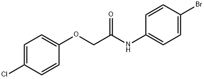 Acetamide,N-(4-bromophenyl)-2-(4-chlorophenoxy)- Struktur