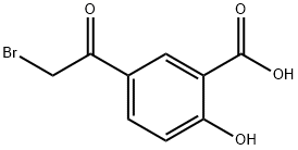 5-(2-bromoacetyl)-2-hydroxy-benzoic acid Struktur