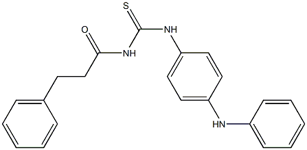 N-{[(4-anilinophenyl)amino]carbonothioyl}-3-phenylpropanamide Struktur