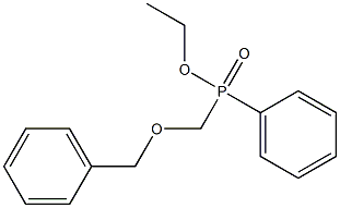 Phosphinic acid, phenyl[(phenylmethoxy)methyl]-, ethyl ester Struktur