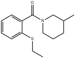 (2-ethylsulfanylphenyl)-(3-methylpiperidin-1-yl)methanone Struktur