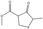 3-Thiophenecarboxylic acid, tetrahydro-5-methyl-4-oxo-, methyl ester Struktur