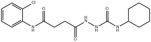 2-{4-[(2-chlorophenyl)amino]-4-oxobutanoyl}-N-cyclohexylhydrazinecarboxamide Struktur