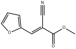 2-Propenoic acid, 2-cyano-3-(2-furanyl)-, methyl ester, (2E)- Struktur