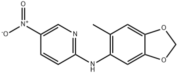 N-(6-methyl-1,3-benzodioxol-5-yl)-5-nitropyridin-2-amine Struktur