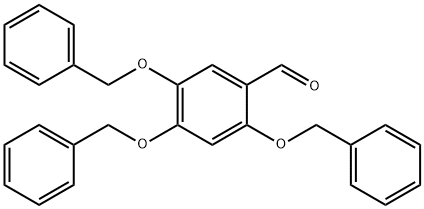 Benzaldehyde, 2,4,5-tris(phenylmethoxy)- Struktur