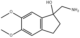 1-(aminomethyl)-5,6-dimethoxy-2,3-dihydro-1H-inden-1-ol Struktur