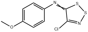 (5Z)-4-Chloro-N-(4-methoxyphenyl)-5H-1,2,3-dithiazol-5-imine Struktur