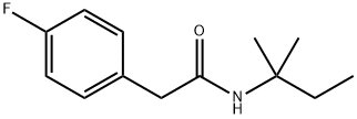 2-(4-fluorophenyl)-N-(2-methylbutan-2-yl)acetamide Struktur