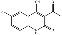 3-Acetyl-6-bromo-4-hydroxy-2(1H)-quinolinone Struktur