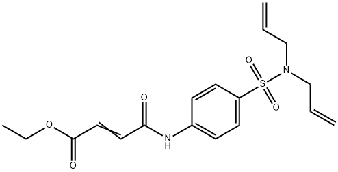 ethyl 4-({4-[(diallylamino)sulfonyl]phenyl}amino)-4-oxo-2-butenoate Struktur