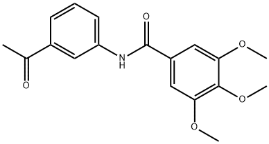 N-(3-Acetyl-phenyl)-3,4,5-trimethoxy-benzamide Struktur