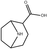 8-Aza-bicyclo[3.2.1]octane-2-carboxylic acid Struktur