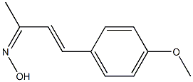 3-Buten-2-one, 4-(4-methoxyphenyl)-, oxime Struktur