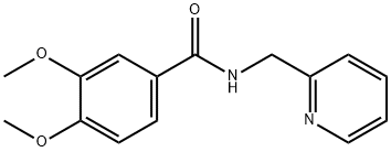 3,4-dimethoxy-N-(pyridin-2-ylmethyl)benzamide Struktur