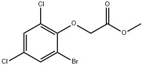 methyl (2-bromo-4,6-dichlorophenoxy)acetate Struktur