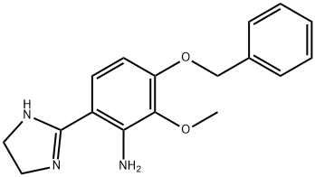 3-(benzyloxy)-6-(4,5-dihydro-1H-imidazol-2-yl)-2-methoxyaniline Struktur