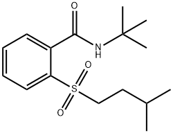 N-tert-butyl-2-[(3-methylbutyl)sulfonyl]benzamide Struktur