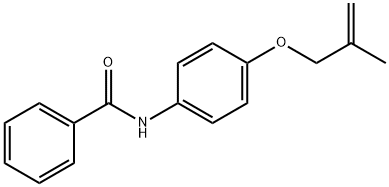 N-[4-(2-methylprop-2-enoxy)phenyl]benzamide Struktur