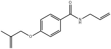 N-allyl-4-[(2-methyl-2-propen-1-yl)oxy]benzamide Struktur