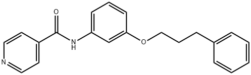 N-[3-(3-phenylpropoxy)phenyl]pyridine-4-carboxamide Struktur