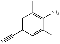 4-Amino-3-iodo-5-methyl-benzonitrile Struktur