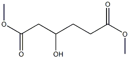 Hexanedioic acid, 3-hydroxy-, 1,6-dimethyl ester Struktur