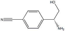 4-((1R)-1-AMINO-2-HYDROXYETHYL)BENZENECARBONITRILE Struktur